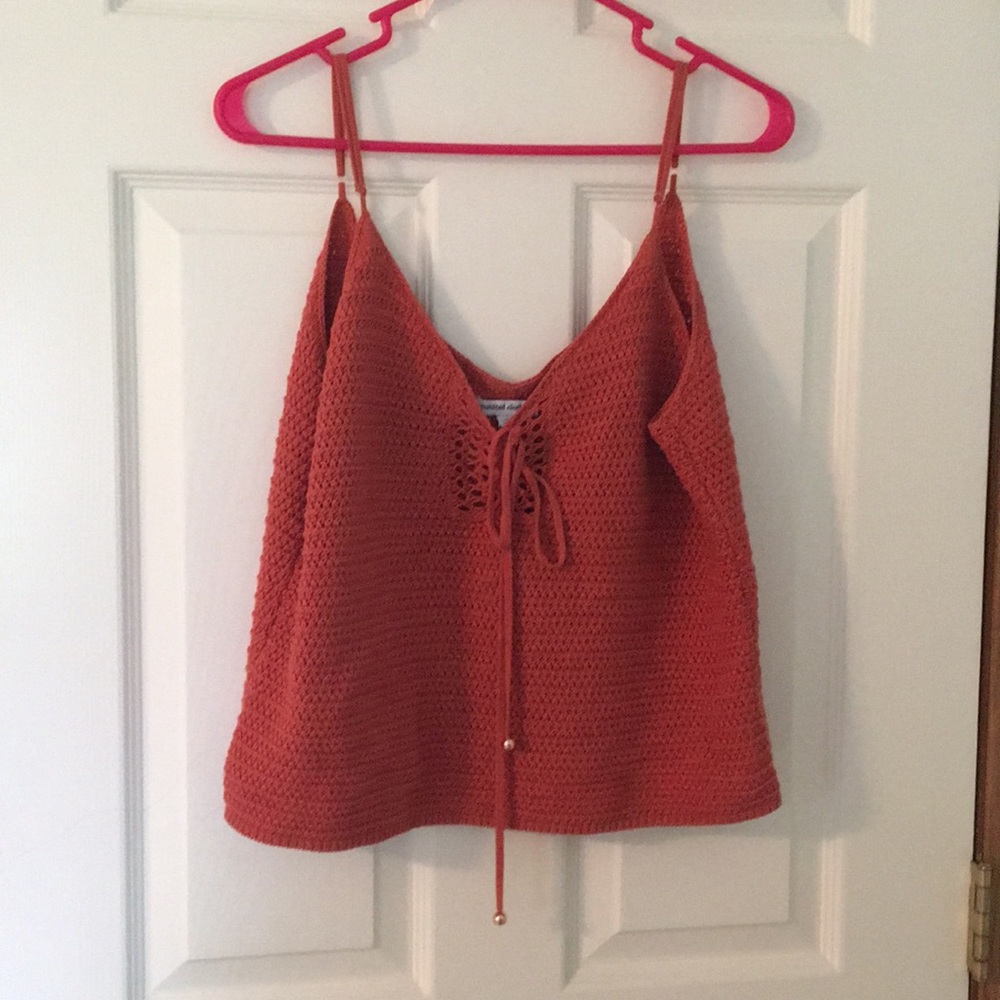 Crochet orange top